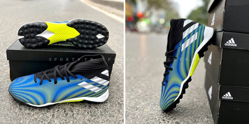 Giày Đá Bóng Adidas Nemeziz .3 TF Superlative - Xanh Dương/Vàng/Đen - FW7407